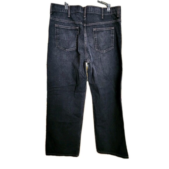Old Navy Loose Fit Jeans Men’s 38x32 Black Denim Straight Leg - Picture 2 of 8